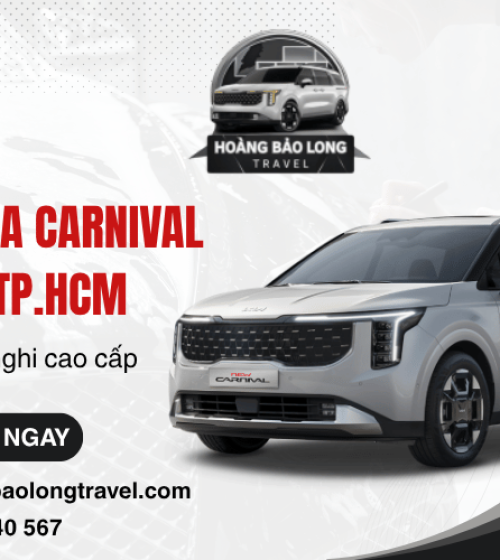 Thuê xe KIA Carnival có tài xế TP.HCM trọn gói, tiện nghi cao cấp